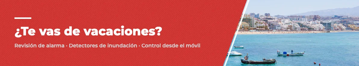 Banner de SystemDe: si te vas de vacaciones, revisión de alarma, detectores de inundación y control desde el móvil