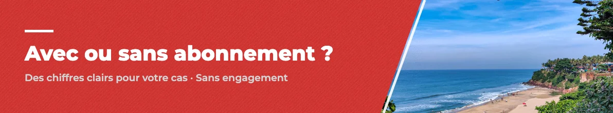 Bannière SystemDe : avec ou sans abonnement ? Des chiffres clairs pour votre cas, sans engagement