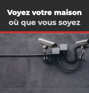 Caméras de surveillance installées sur le mur d'une maison : voyez votre maison où que vous soyez